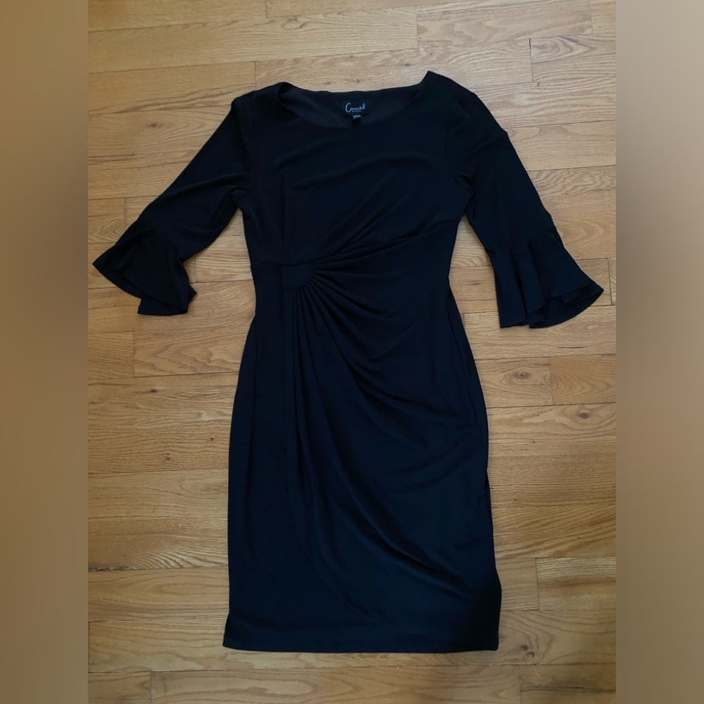 Connected Apparel Black Long Sleeve Dress